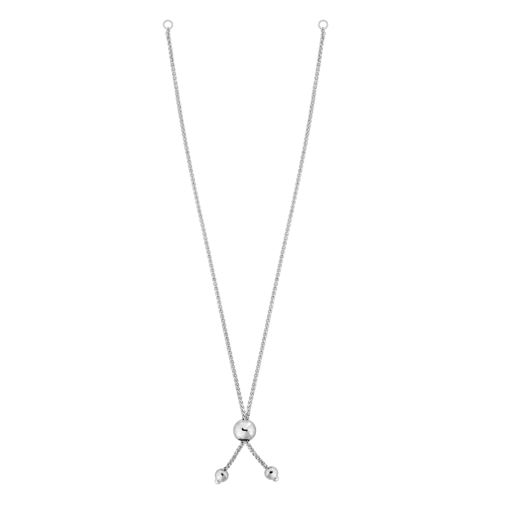 Royal Chain 14K Gold Round Wheat Chain with Ball Slide Friendship Bracelet WBRC1096