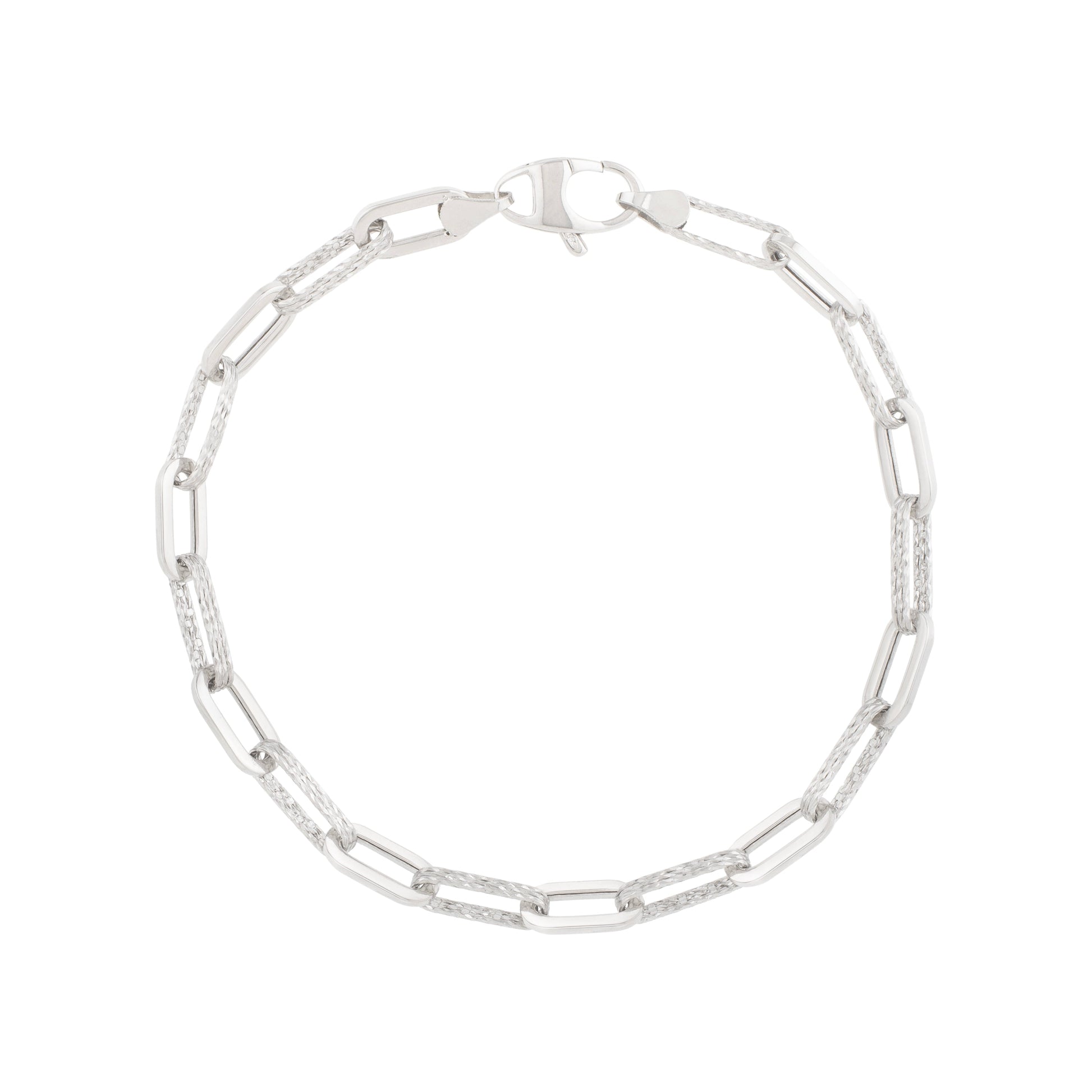 Royal Chain 14K 4mm Diamant Paperclip Bracelet WC17068