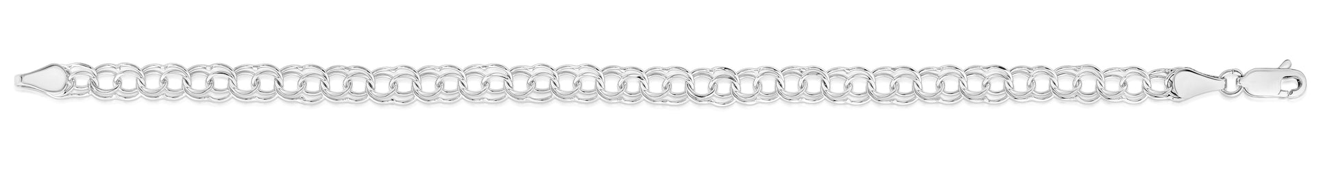 Royal Chain 14K Gold Small Double Link Charm Bracelet  WCB122
