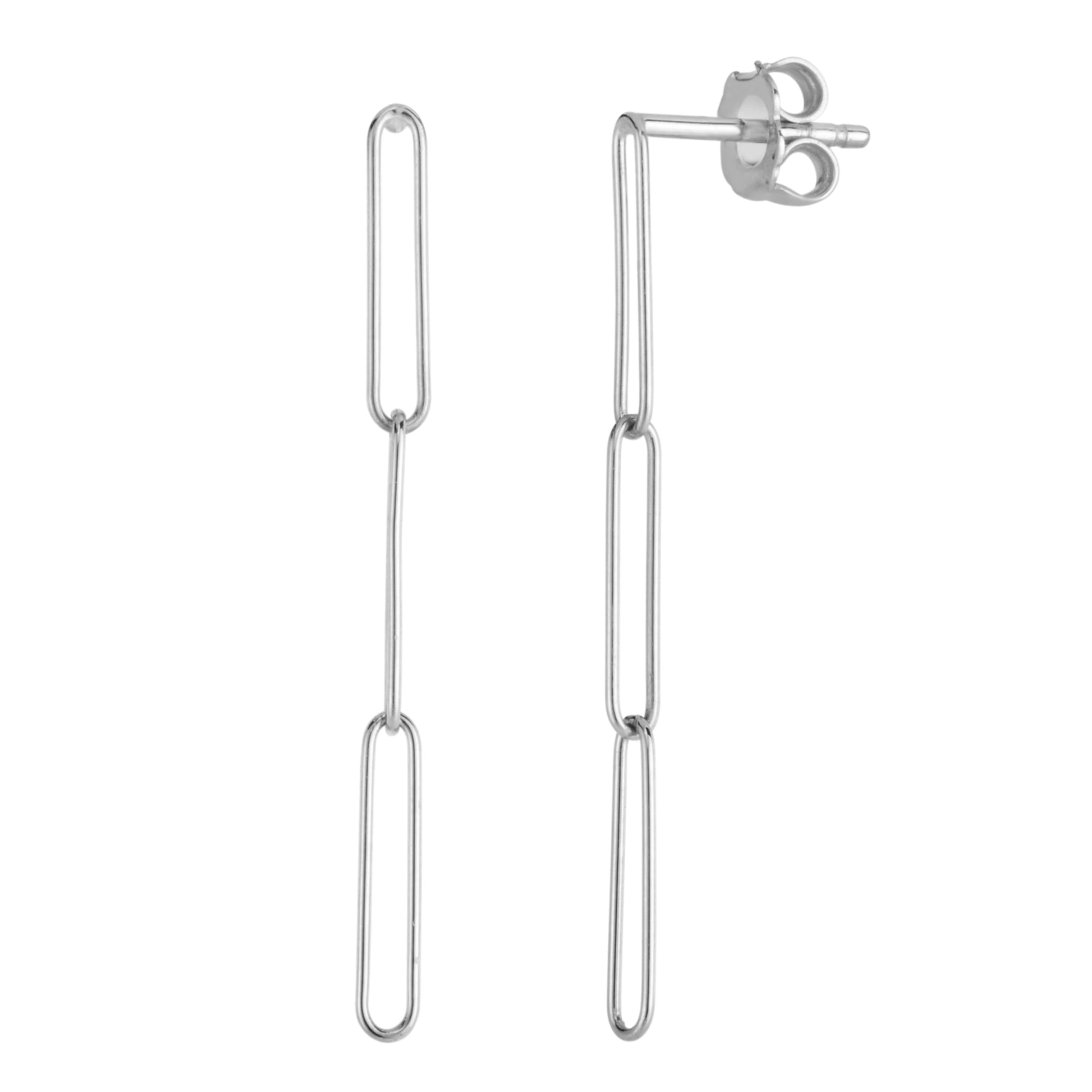 Royal Chain 14K Lungo Paperclip Drop Earring ER13249