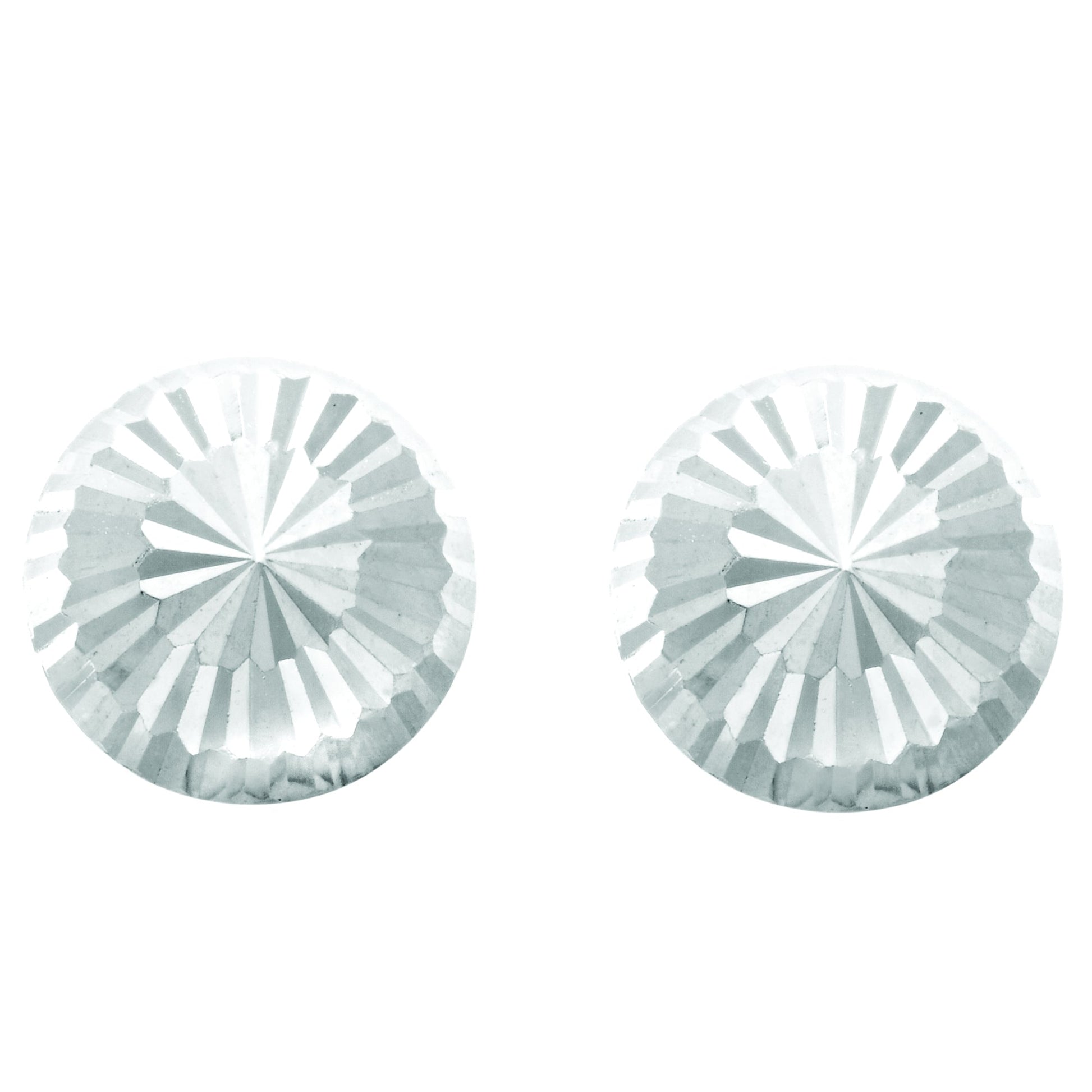 Royal Chain 14K Gold Small Diamond Cut Burst Post Earring ER3045