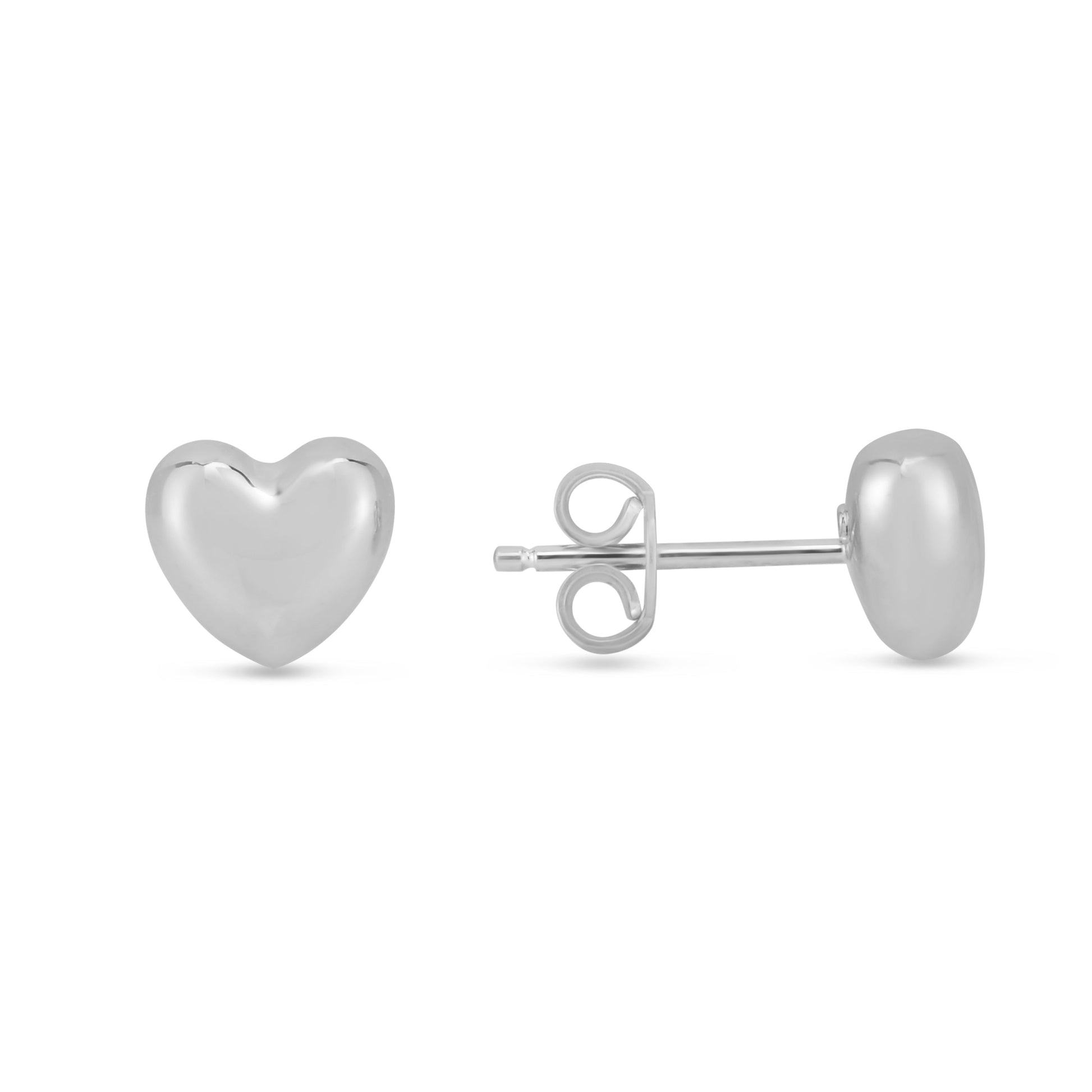 Royal Chain 14K Gold Small Polished Heart Post Earring ER4084