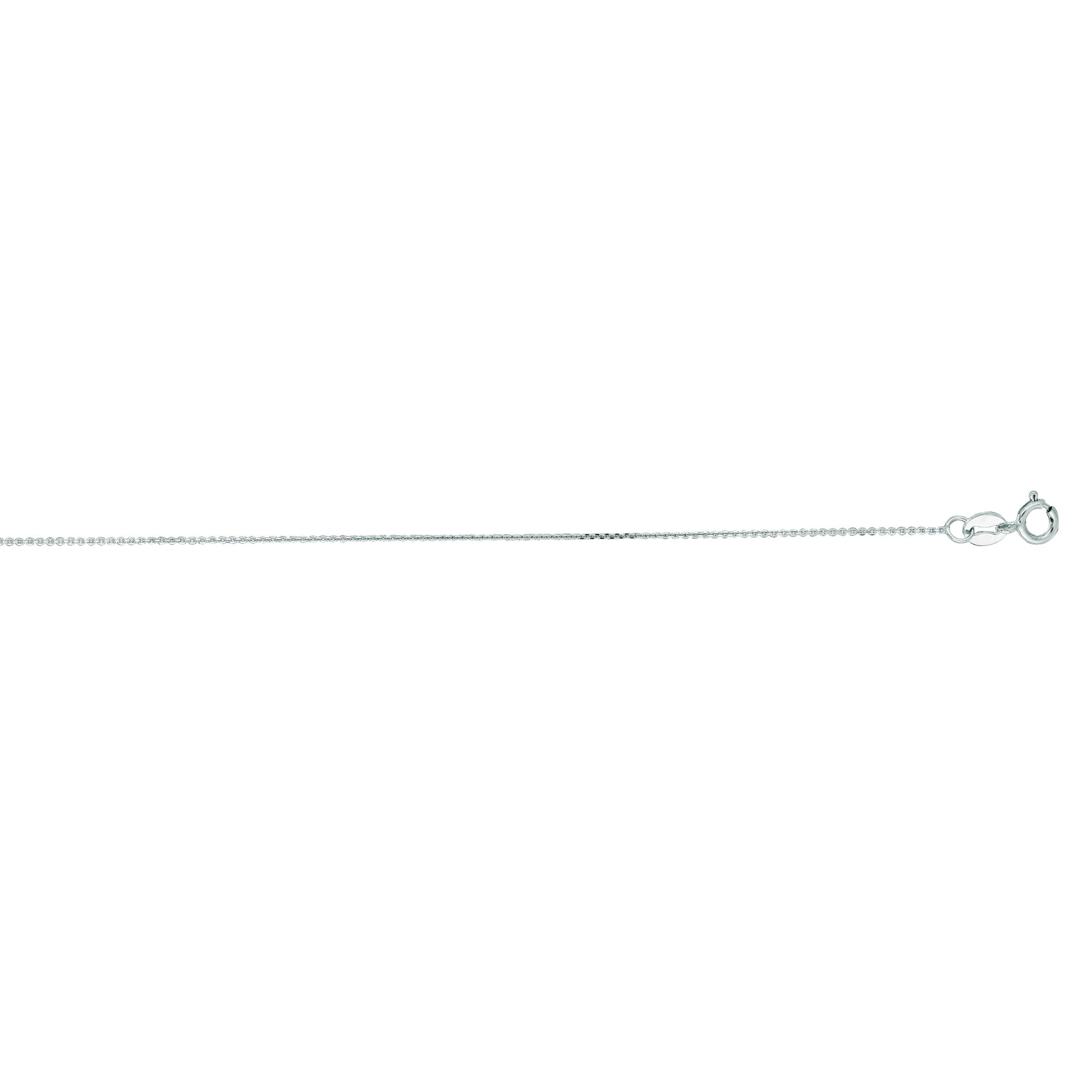 Royal Chain 14K Gold .5mm Diamond Cut Flat Cable Chain WFCAB20