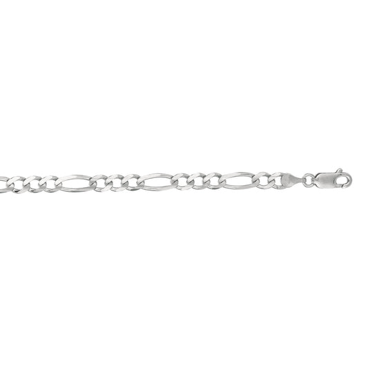 14K Gold 4.6mm Figaro Chain