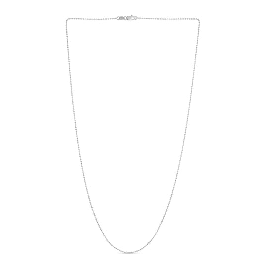Royal Chain 14K Gold 0.9mm Diamond Cut Bead Chain LBD050