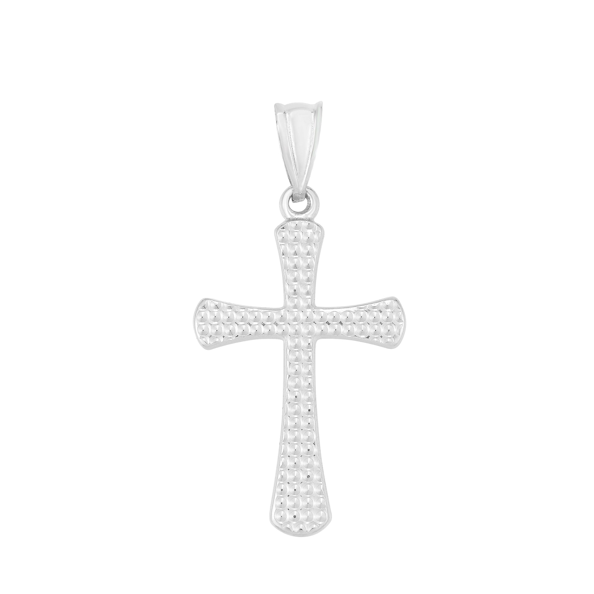 Royal Chain 14K Gold Diamond Cut Cross WPD9594