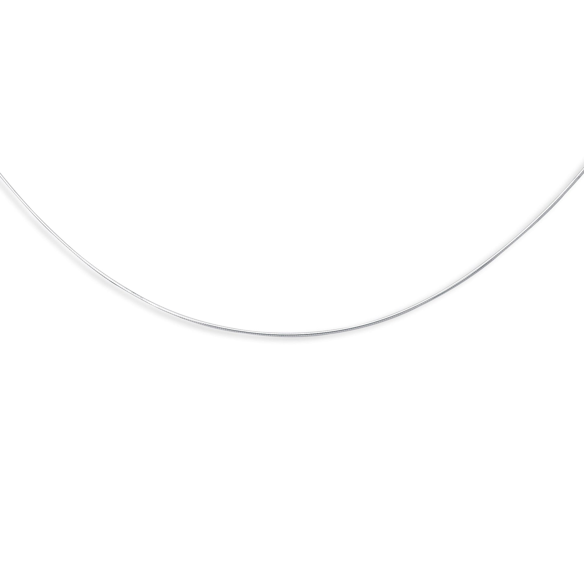 Royal Chain 14K Gold 1mm Round Omega with Screw Back Lock ROMD