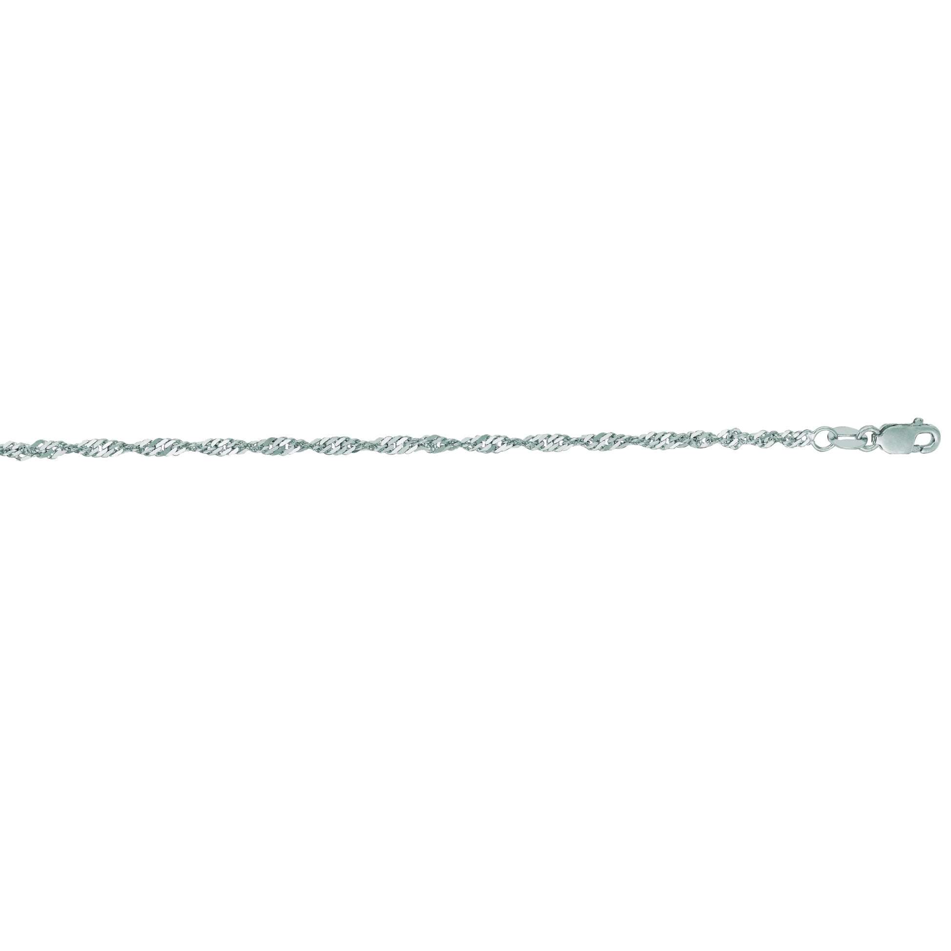 Royal Chain 14K Gold 2.1mm Singapore Chain WSING35