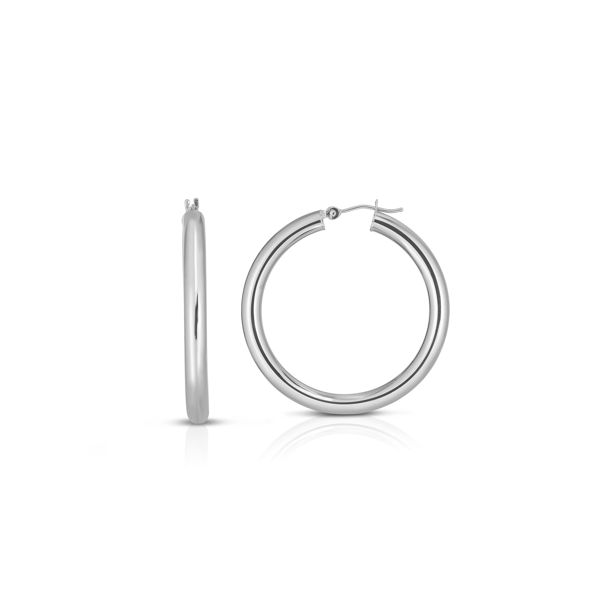 Royal Chain 14K Gold 2x30mm Hoops WLT209
