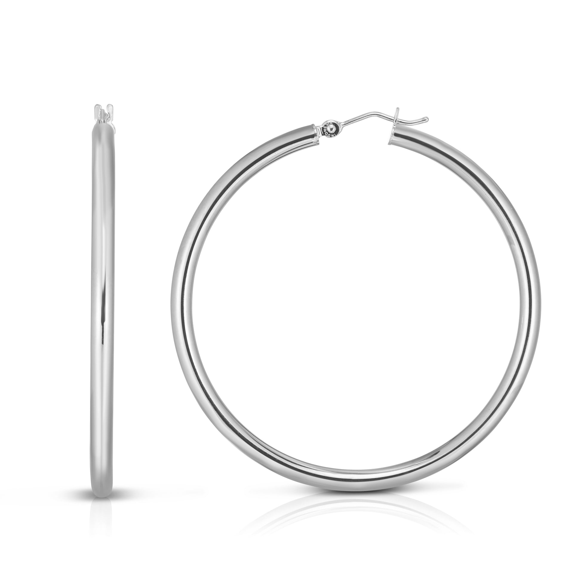 Royal Chain 14K Gold 2x30mm Hoops WLT209