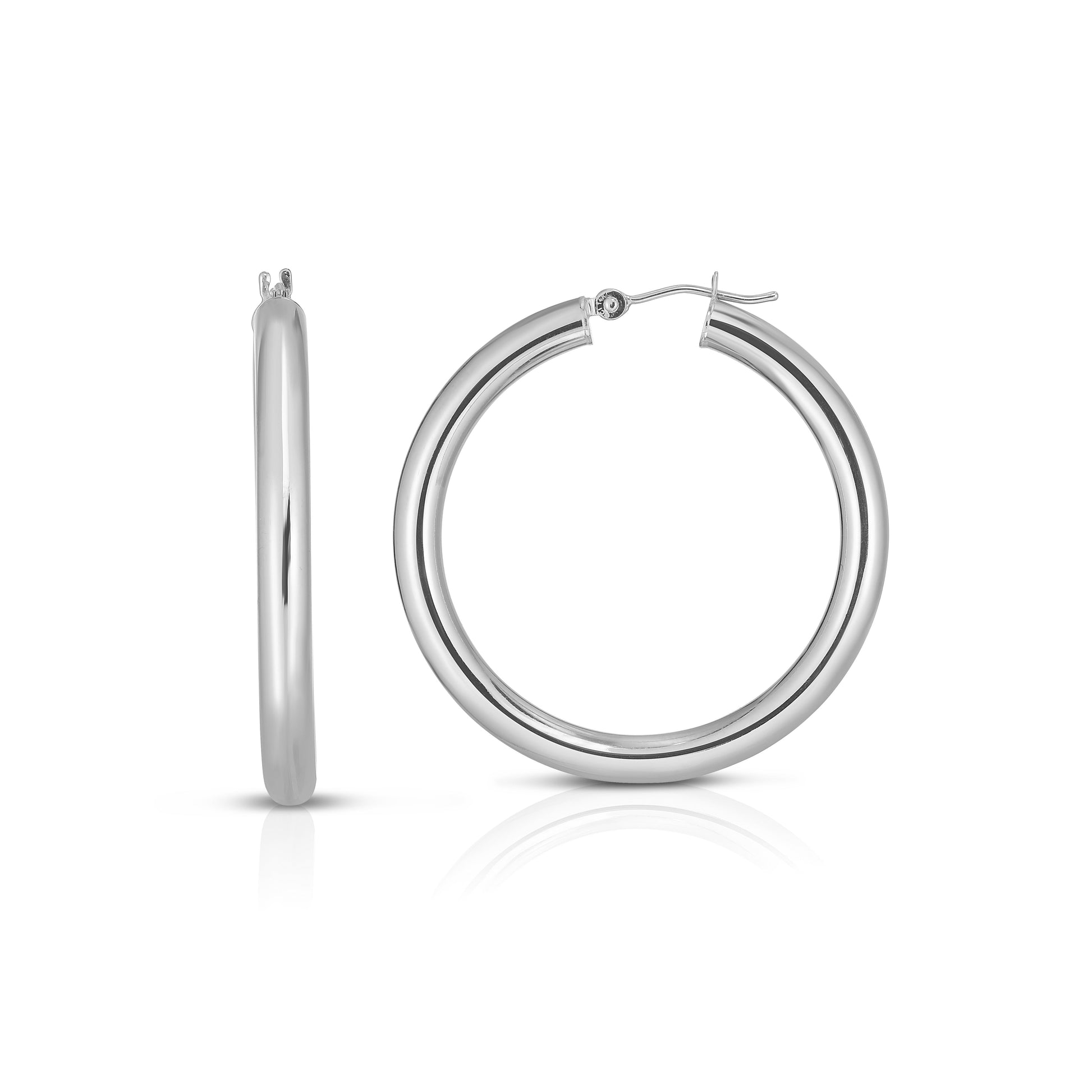 Royal Chain 14K Gold 2x30mm Hoops WLT209