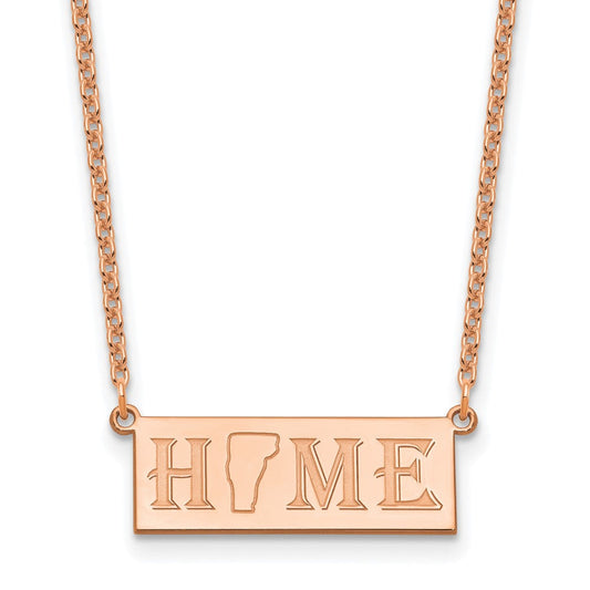 Sterling Silver/Rose Gold-Plated HOME/STATE Necklace XNA1518RP-VT