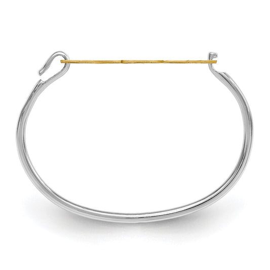 SS/Gold-plated Monogram with Sterling Silver Bangle XNA505GP