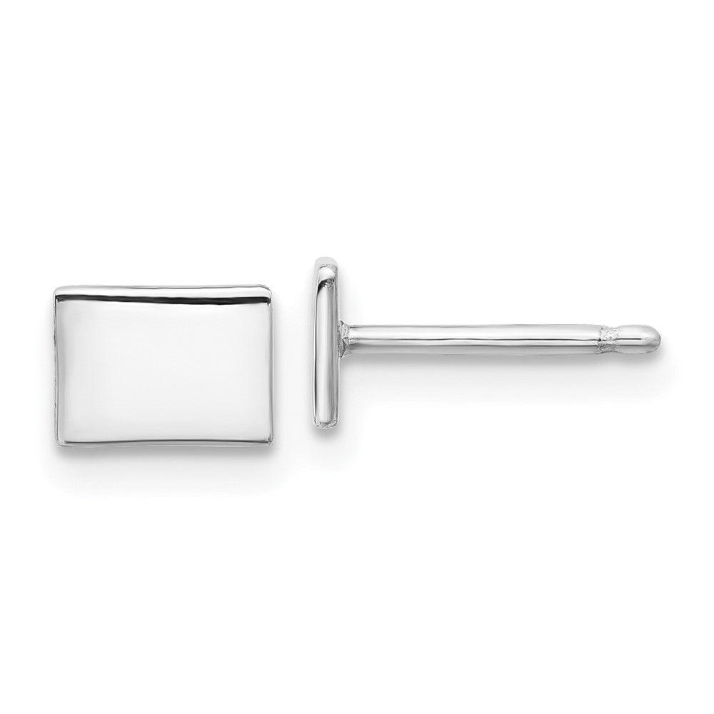 XNE50SS-CO Sterling Silver/Rhodium-plated Colorado State Earrings