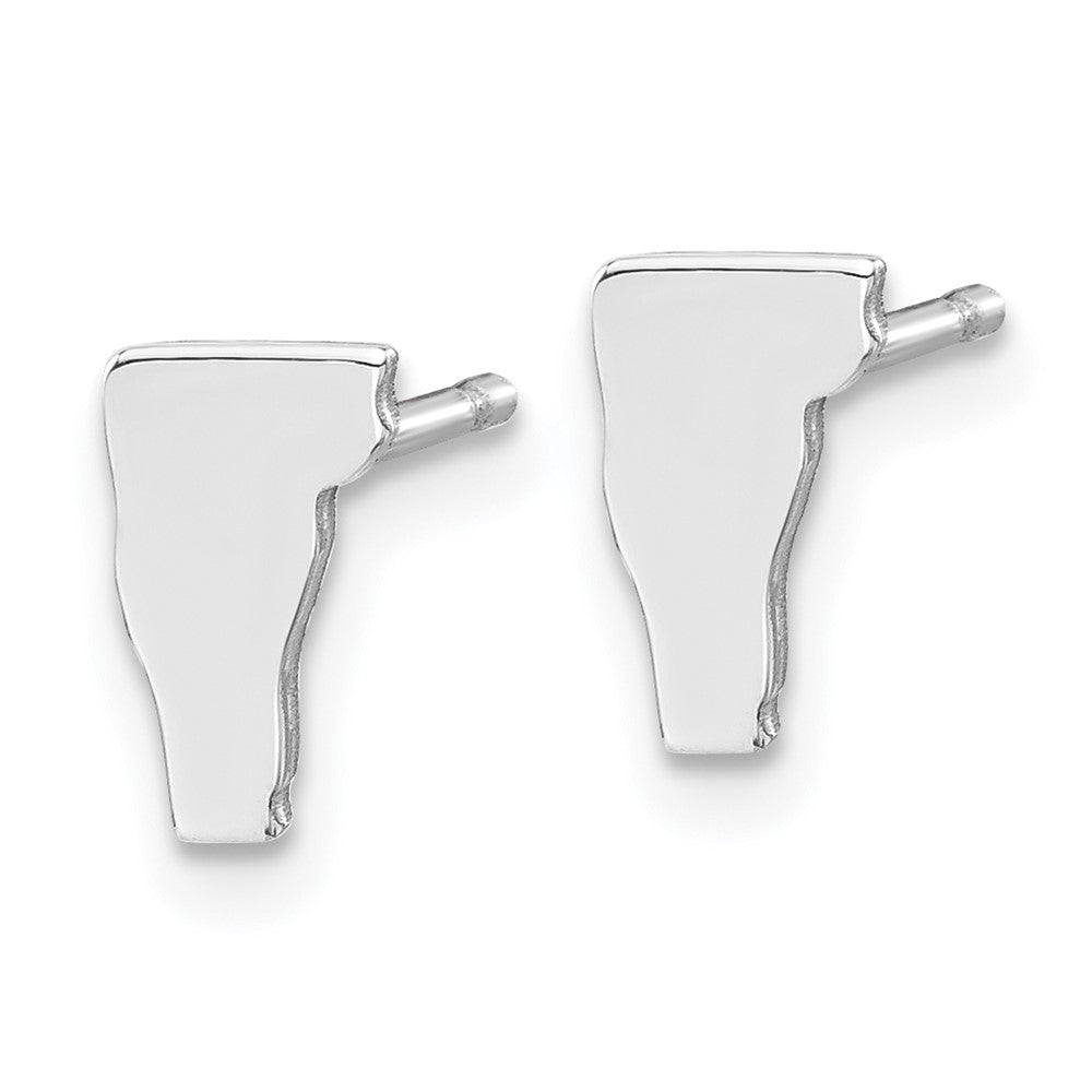 XNE50SS-VT Sterling Silver/Rhodium-plated Vermont State Earrings