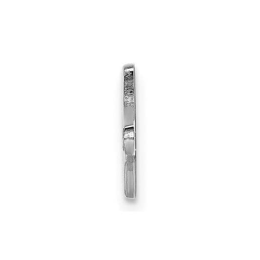 Sterling Silver Rhodium-plated Medical ID Plate XSM73