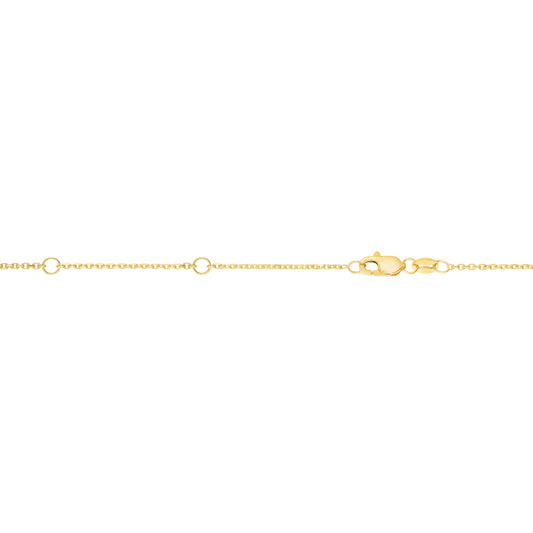 Royal Chain .8mm Extendable Diamond Cut Cable Chain ZEELCAB025