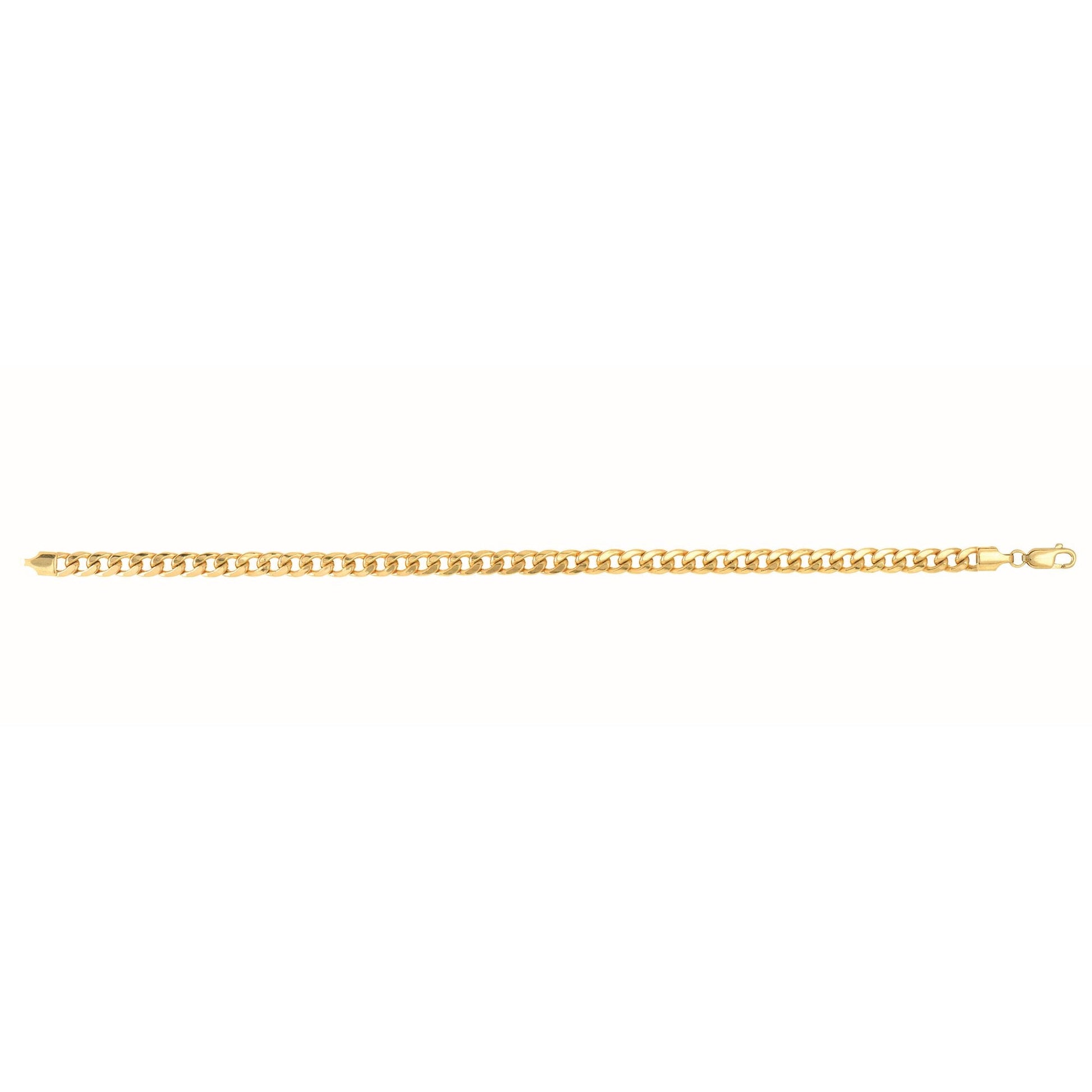 Royal Chain 10K Gold 4.5mm Semi-Solid Miami Cuban  ZHMC120