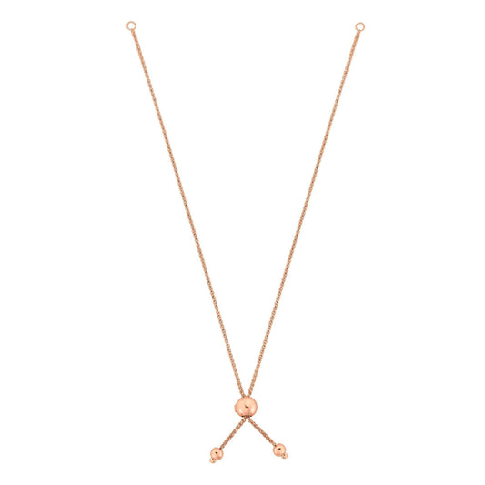 Royal Chain 10K Gold Round Wheat Chain with Ball Slide Friendship Bracelet ZPBRC1096