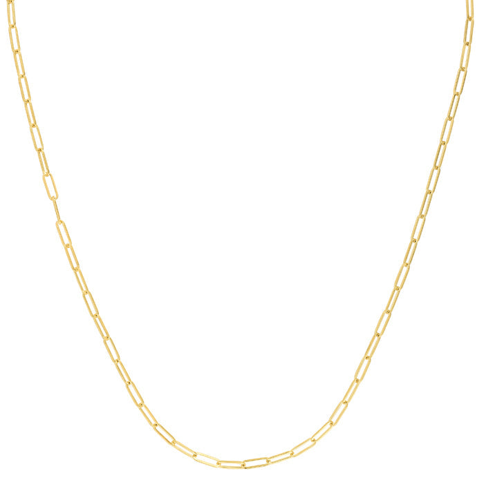 Royal Chain 10K Gold 2.5mm Paperclip Chain  ZPCLIP060