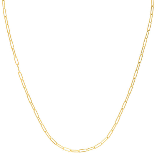 Royal Chain 10K Gold 2.5mm Paperclip Chain  ZPCLIP060