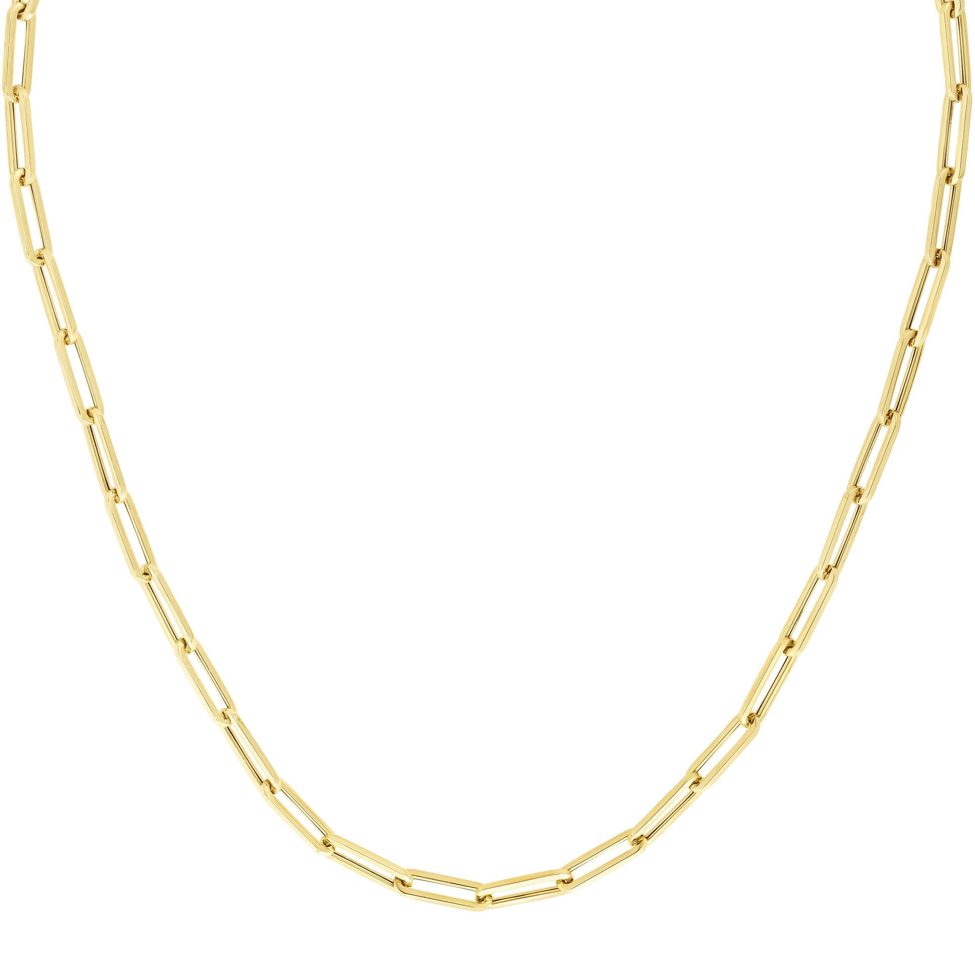 Royal Chain 10K Gold 4.2mm Lite Paperclip Bracelet ZRC11170
