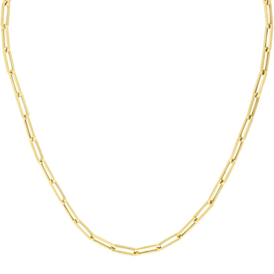 Royal Chain 10K Gold 4.2mm Lite Paperclip Bracelet ZRC11170