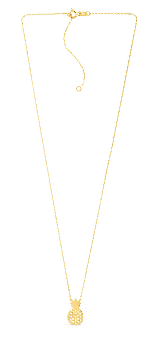 Royal Chain 10K Pineapple Necklace ZRC11541