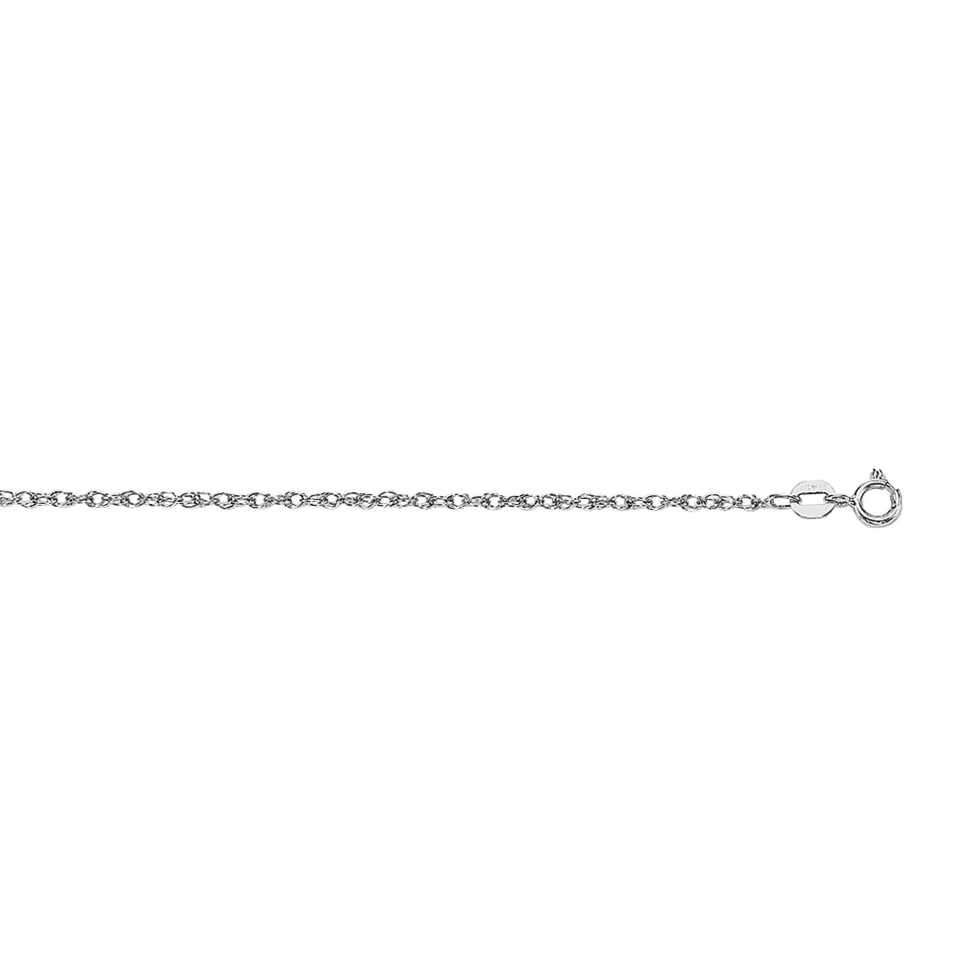 Royal Chain 10K Gold .95mm Machine Rope Chain Carded ZR618