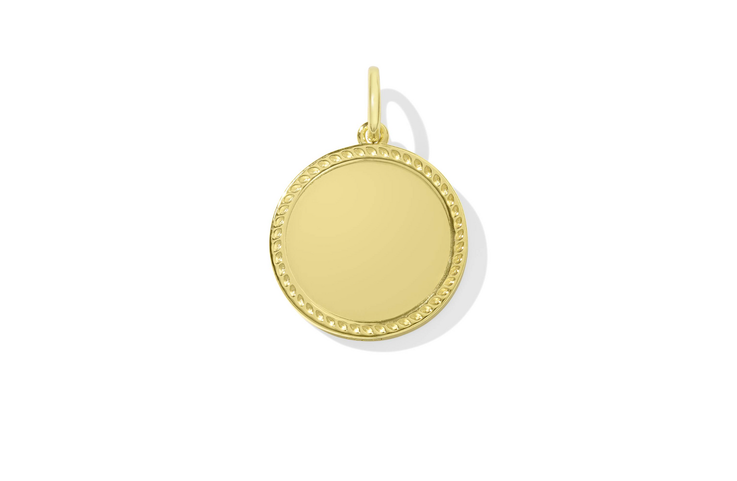 Texas Coin Charm in 18k Gold Vermeil & Sterling Silver