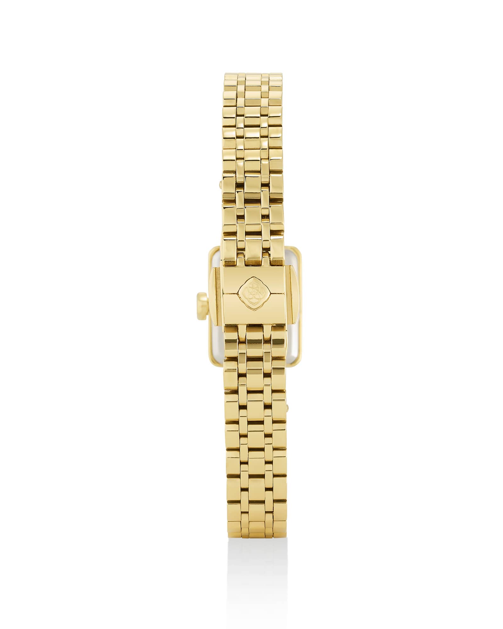 Adela Gold Tone Stainless Steel Watch in Black Mother-of-Pearl 9608873381