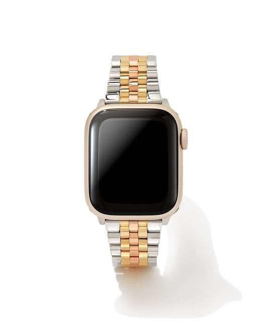 Alex 5 Link Watch Band in Tri Tone Stainless Steel 9608801644