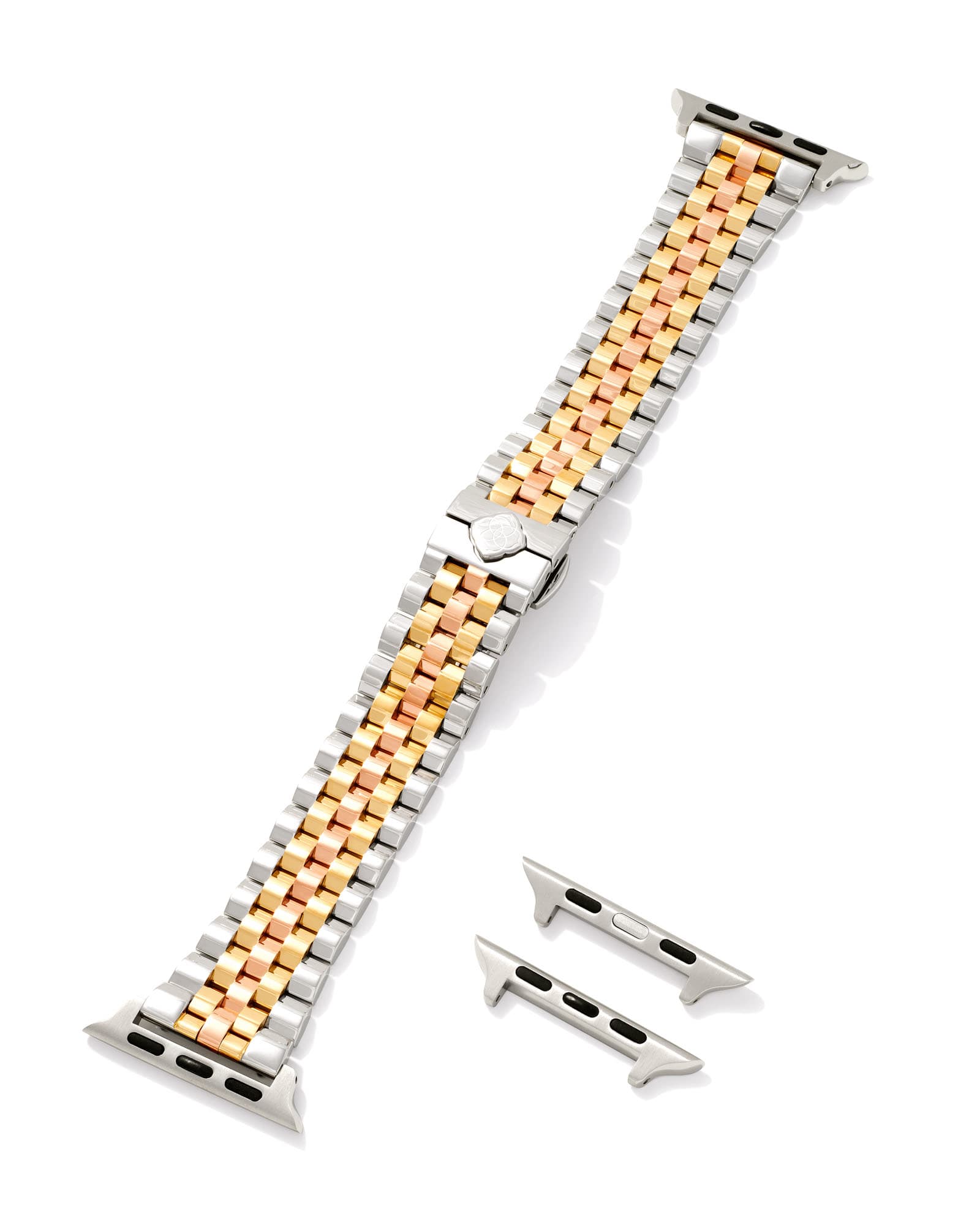 Alex 5 Link Watch Band in Tri Tone Stainless Steel 9608801644