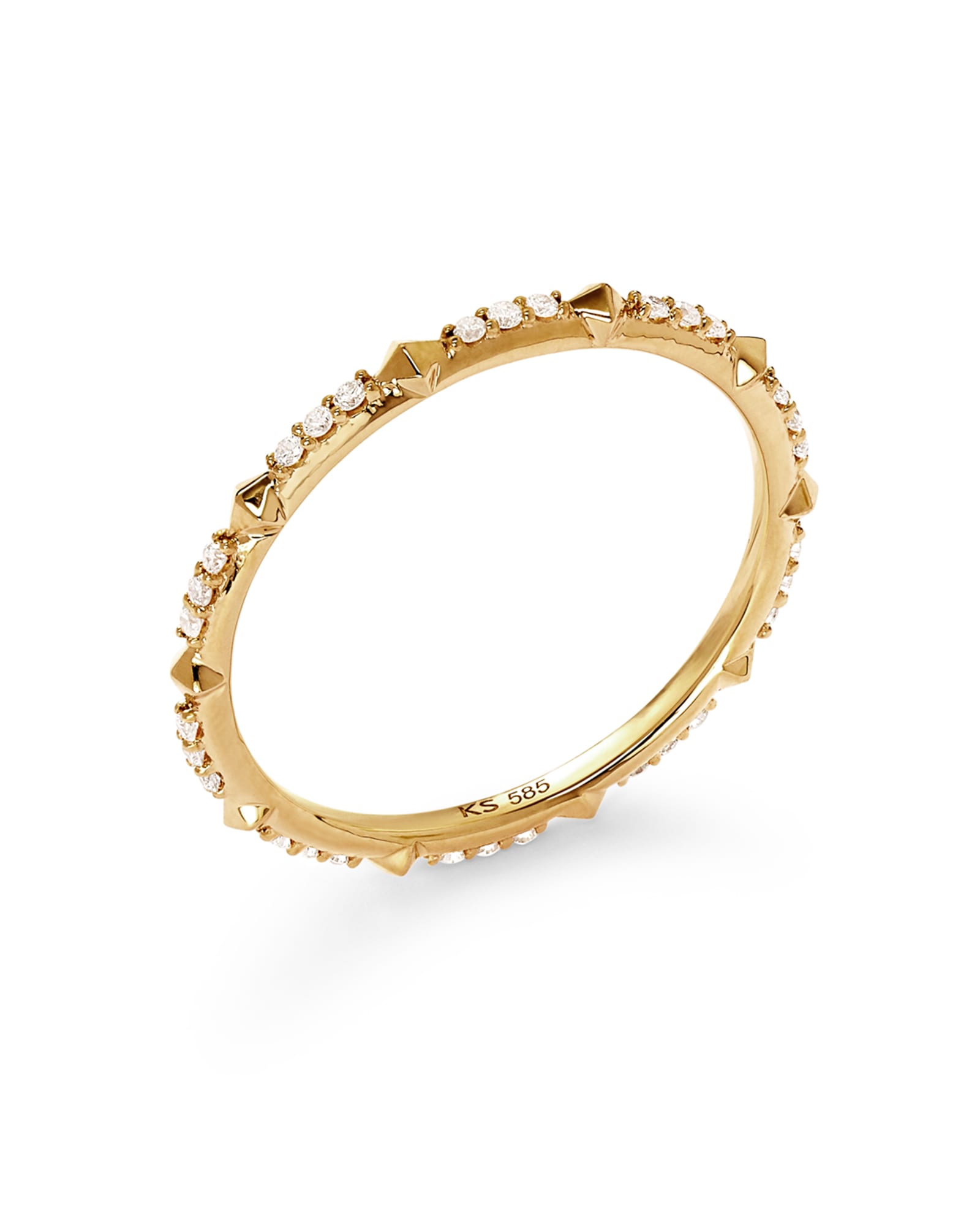 Astrid 14k Yellow Gold Ring in White Diamond 842177012451