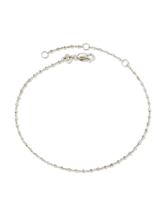 Beaded Satellite Chain Bracelet in 18k Gold Vermeil & Sterling Silver