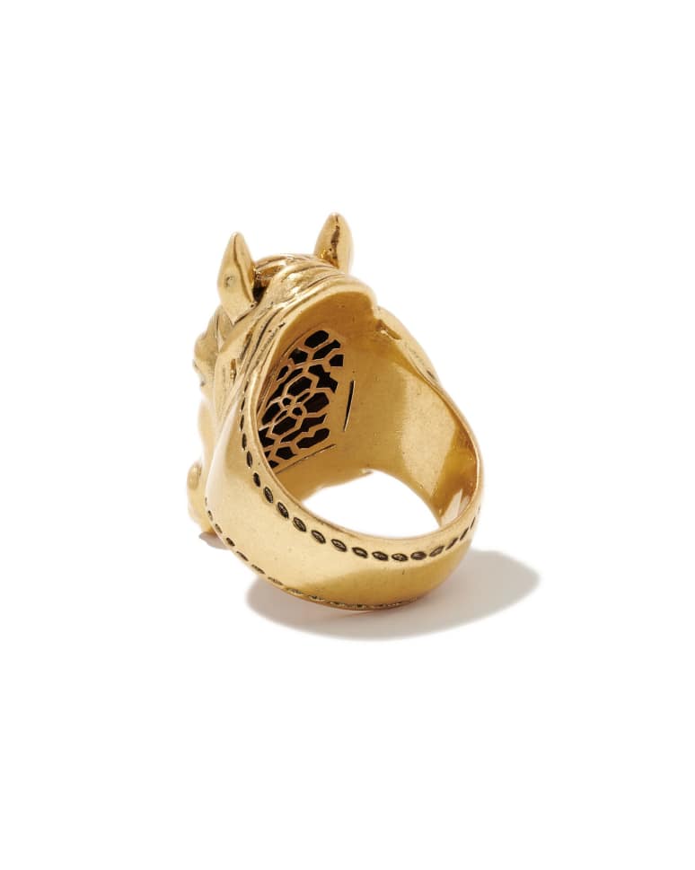 Beau Cocktail Ring in Vintage Silver and Gold