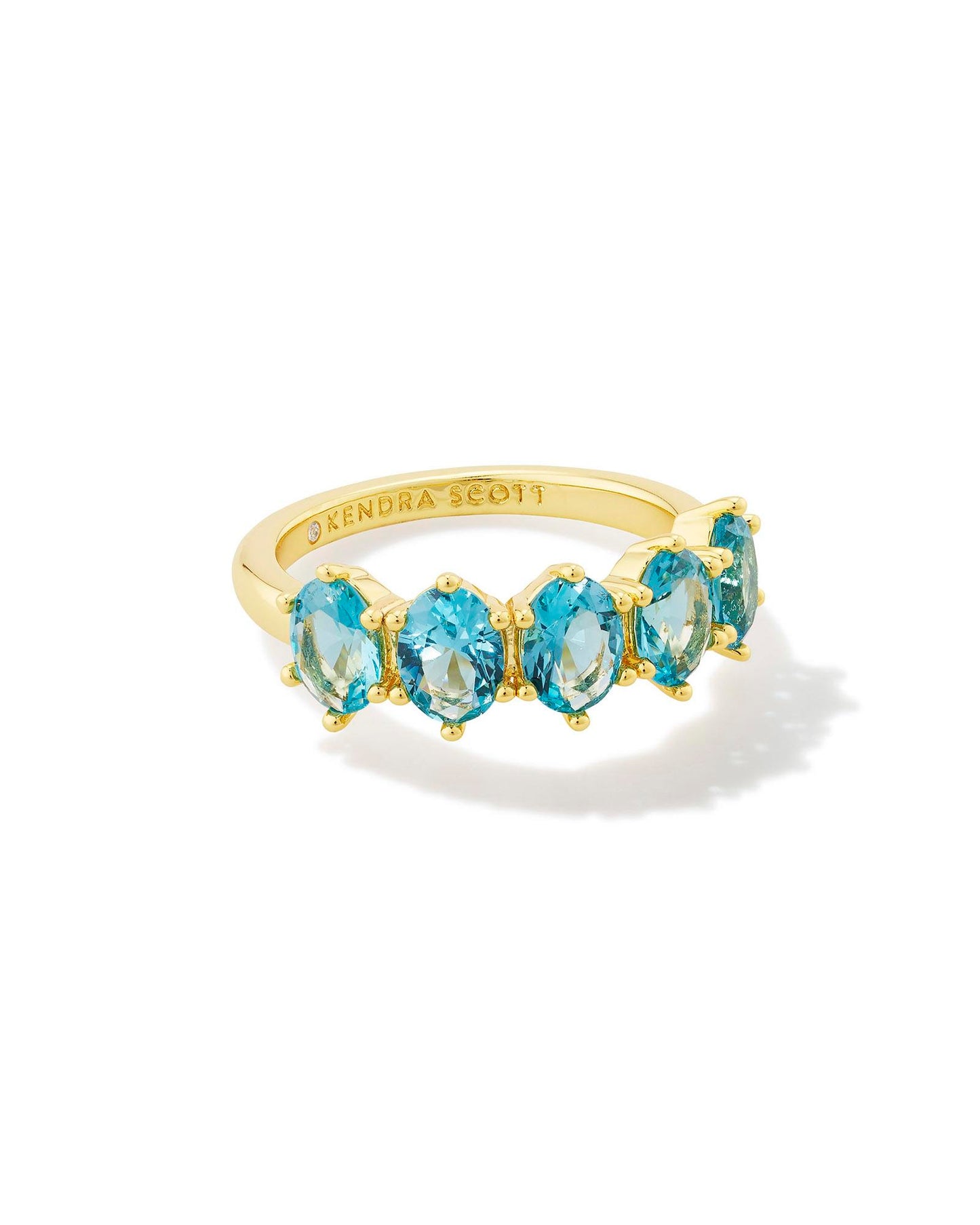 Cailin Gold Crystal Band Ring