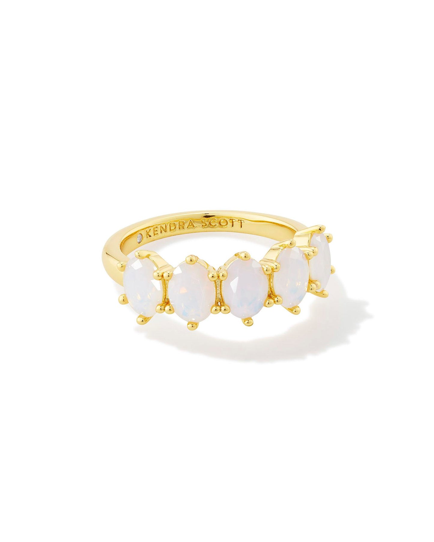 Cailin Gold Crystal Band Ring