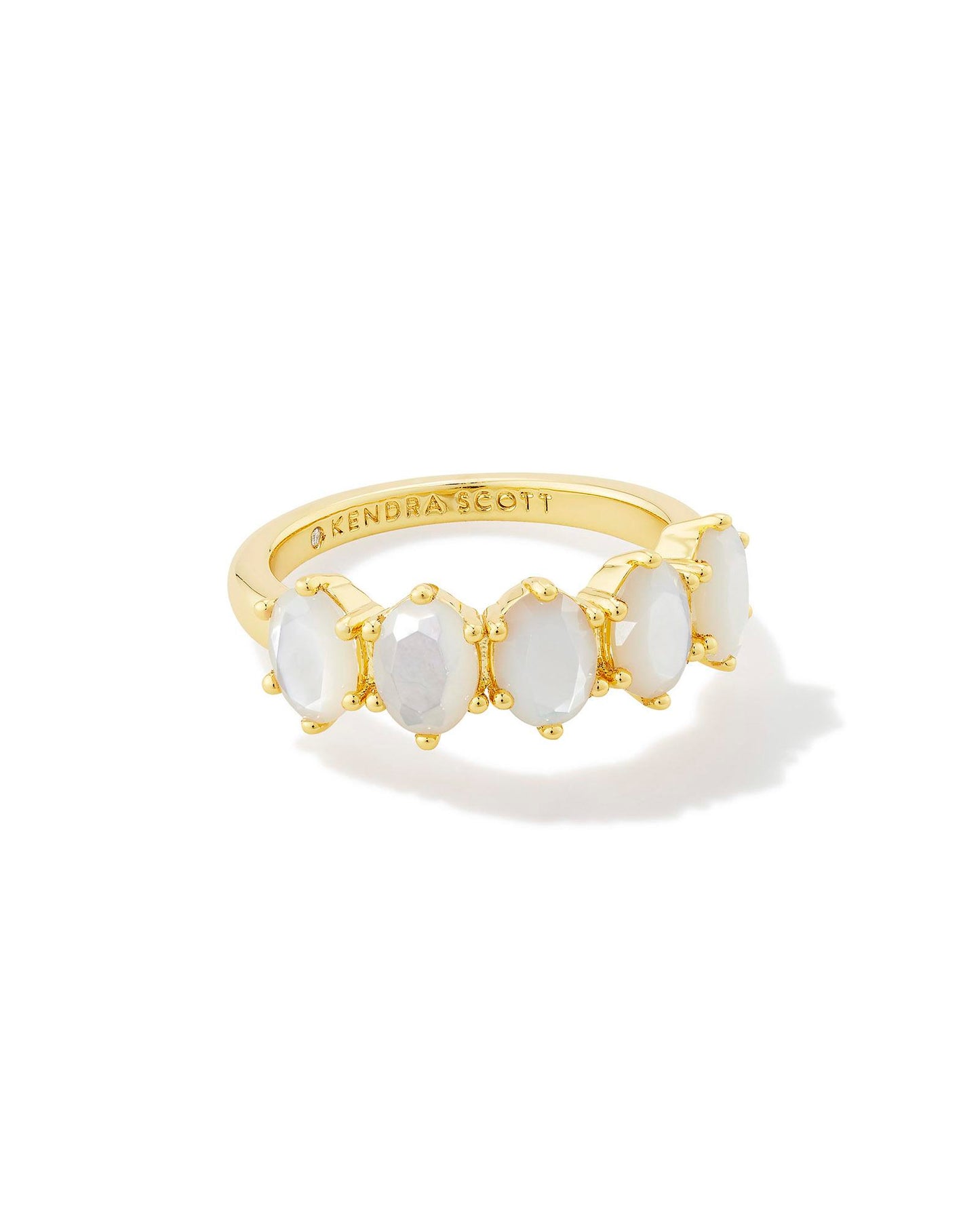 Cailin Gold Crystal Band Ring