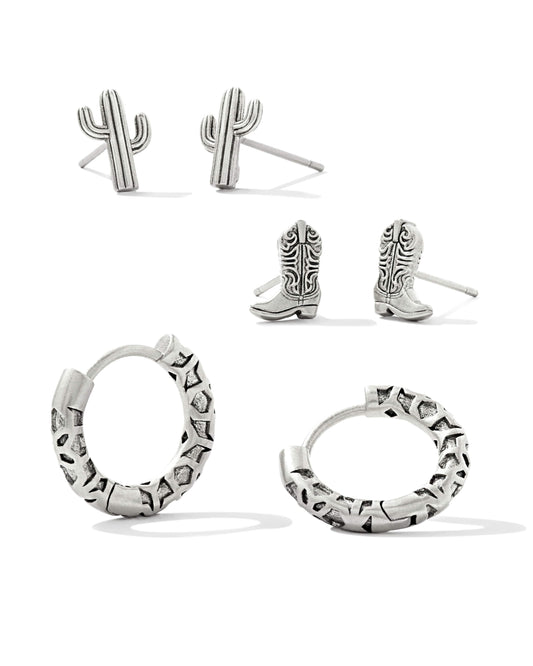 Kendra Scott Cowboy Boot Earring Set of 3