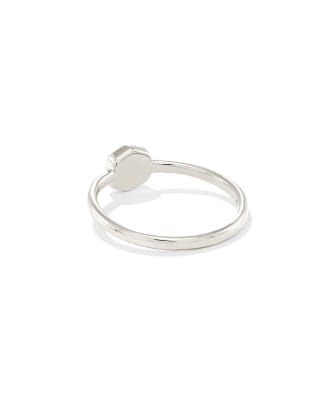 Davie Sterling Silver Band Ring in Turquoise 196088015033