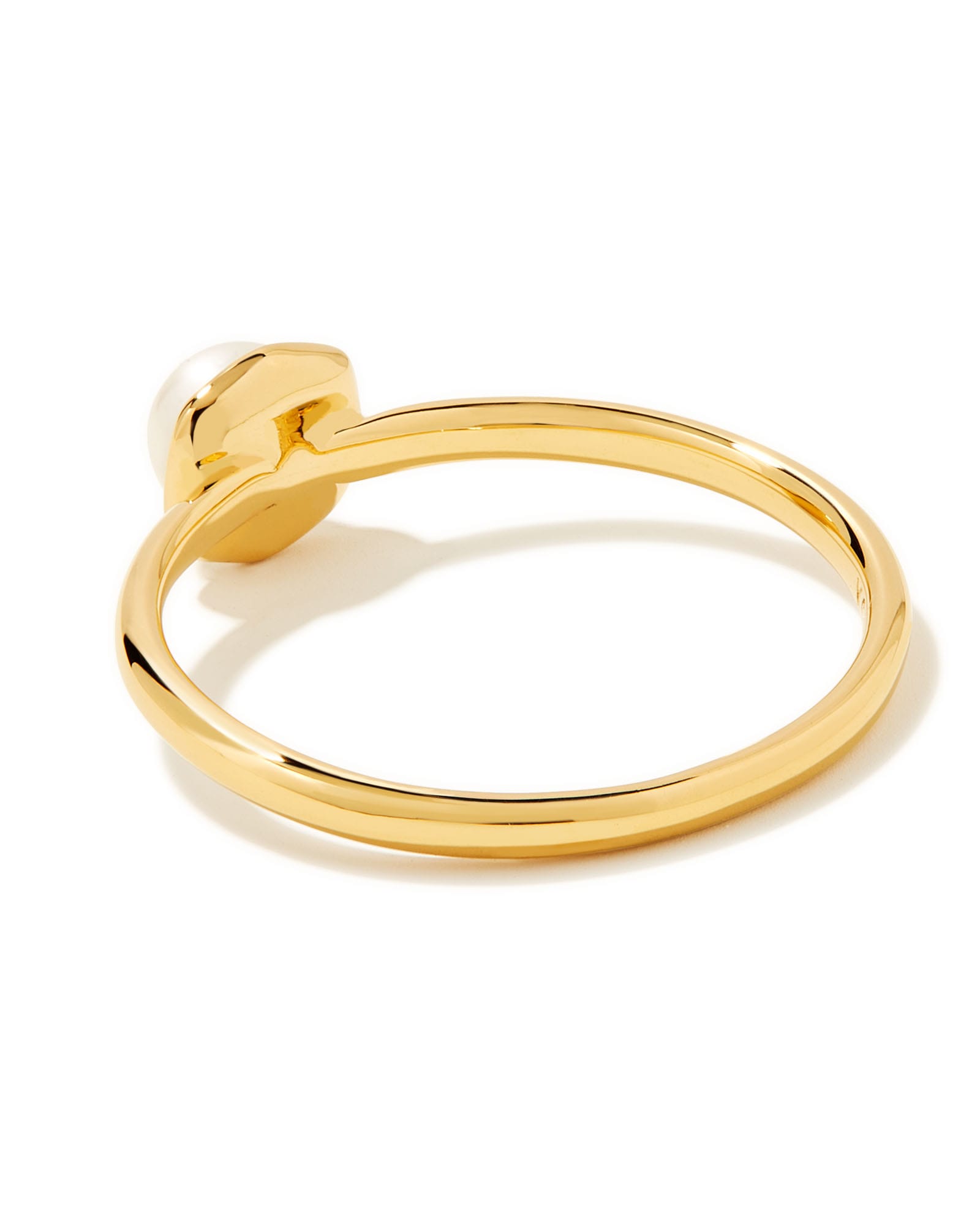 Davie Pearl 18k Gold Vermeil Band Ring in Freshwater Cultured Pearl 196088551494