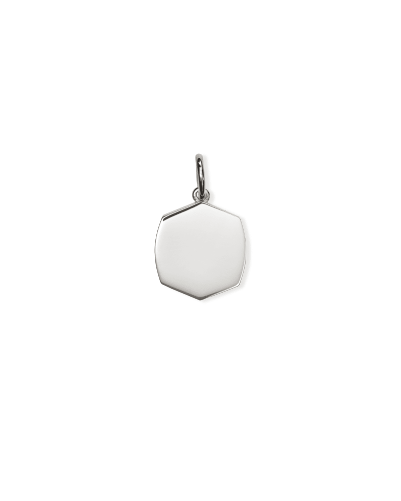 Davis Small Charm in Sterling Silver & 18k Gold Vermeil