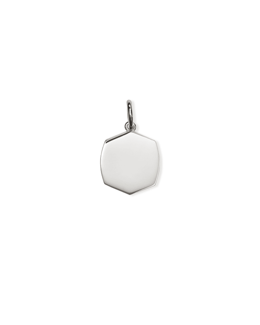 Davis Small Charm in Sterling Silver & 18k Gold Vermeil