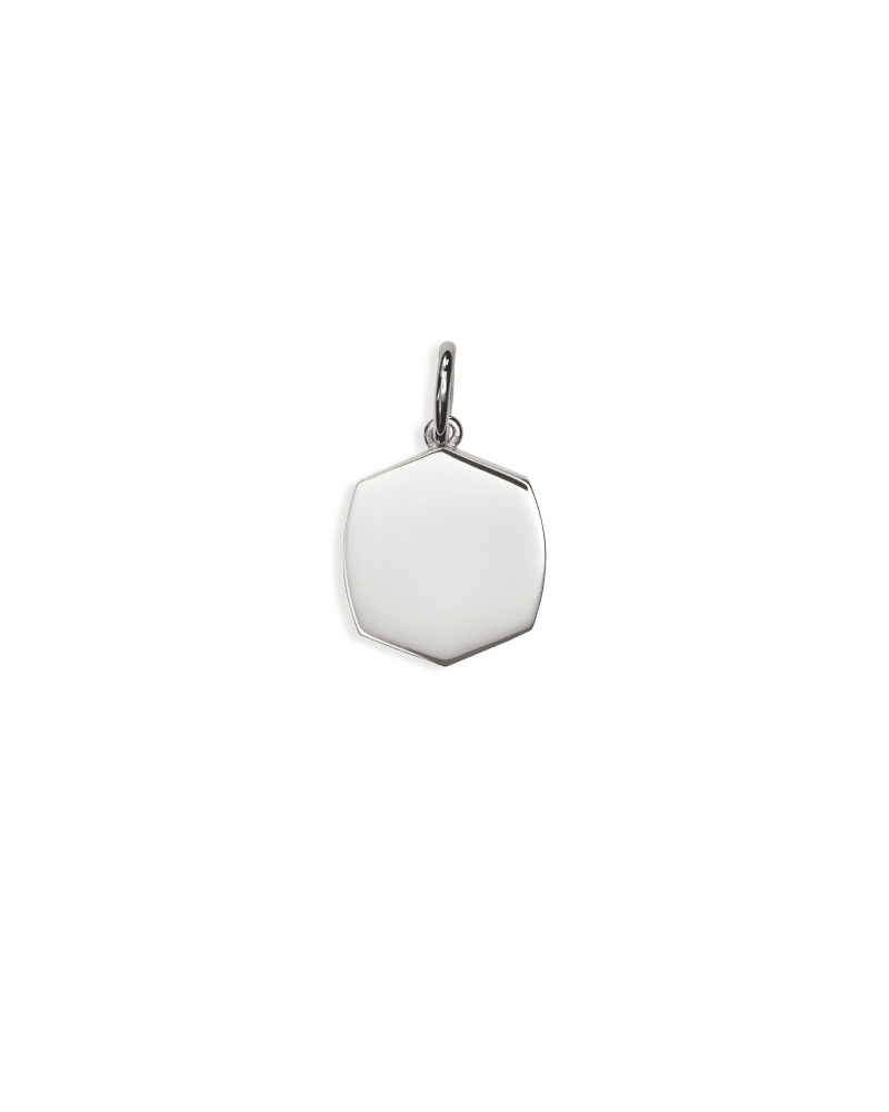 Davis Small Charm in Sterling Silver & 18k Gold Vermeil
