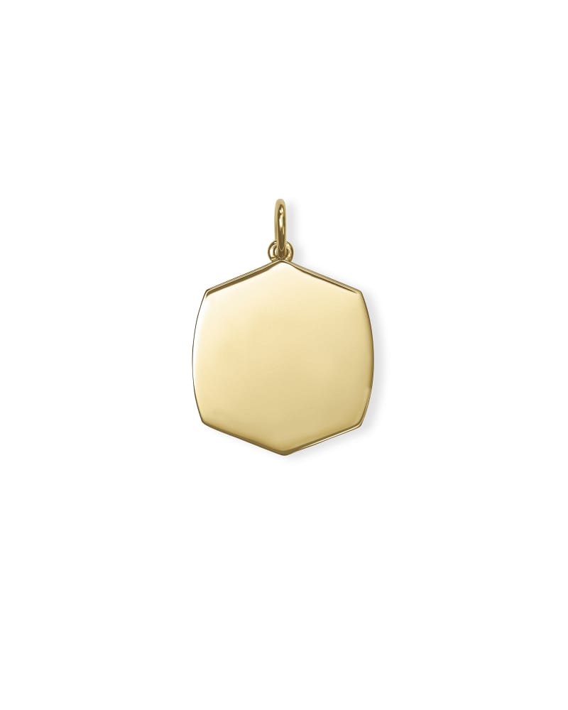 Davis Charm in 18k Gold Vermeil & Sterling Silver