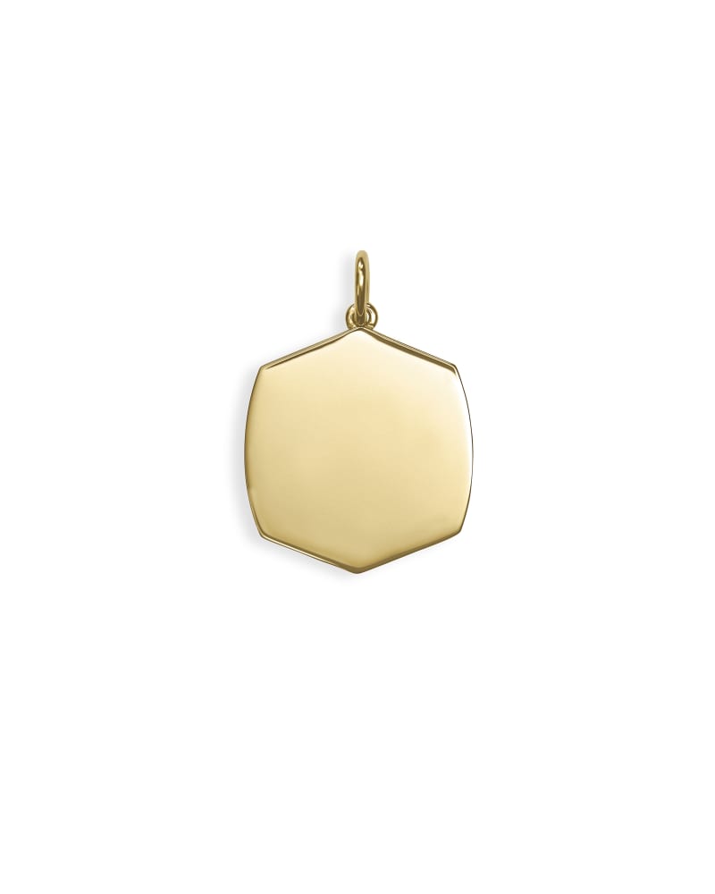 Davis Charm in 18k Gold Vermeil & Sterling Silver