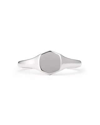 Davis Signet Ring in Sterling Silver 842177069172