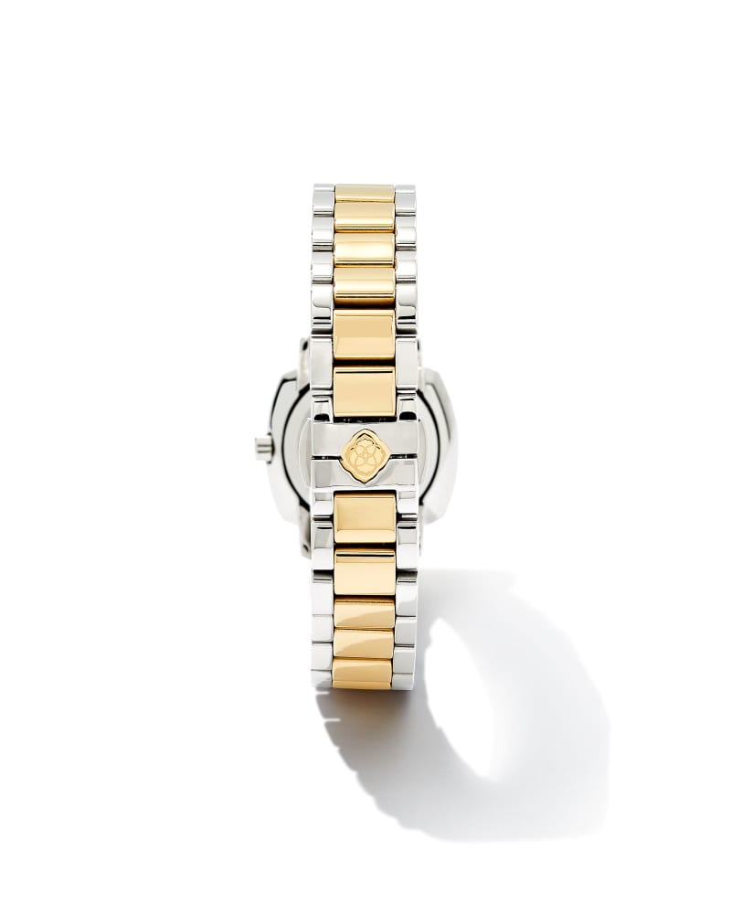 Dira Two Tone Stainless Steel 28mm Watch in Ivory Mother-of-Pearl 9608802823
