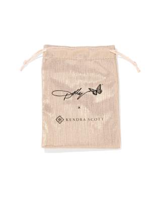 Dolly Parton x Kendra Scott Gold Butterfly Cocktail Ring in Light Pink Iridescent Abalone 196088769912